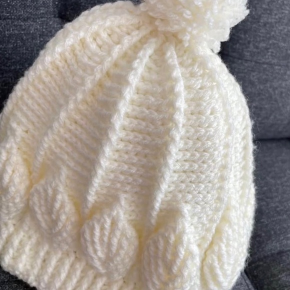 Handmade knitted winter beanie